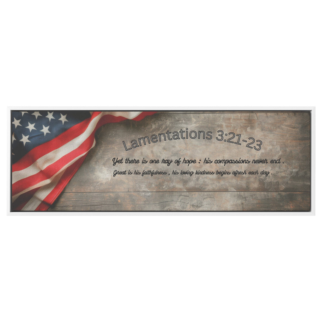 Faith & inspiration Bible Verse - Tailored Wall ExpressionsCanvas12x36framedwhite