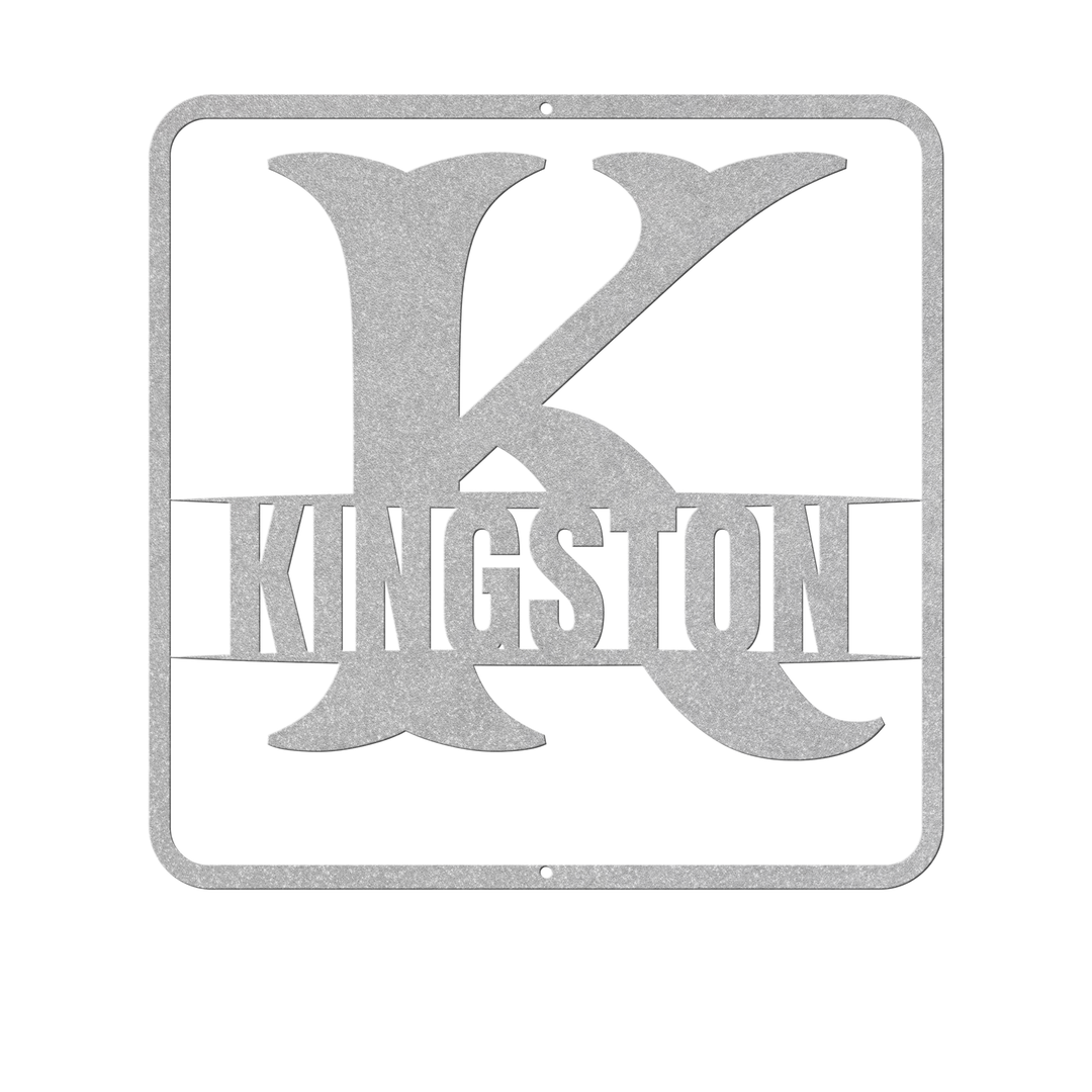 split monogram K PERSONALIZED