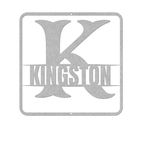 split monogram K PERSONALIZED