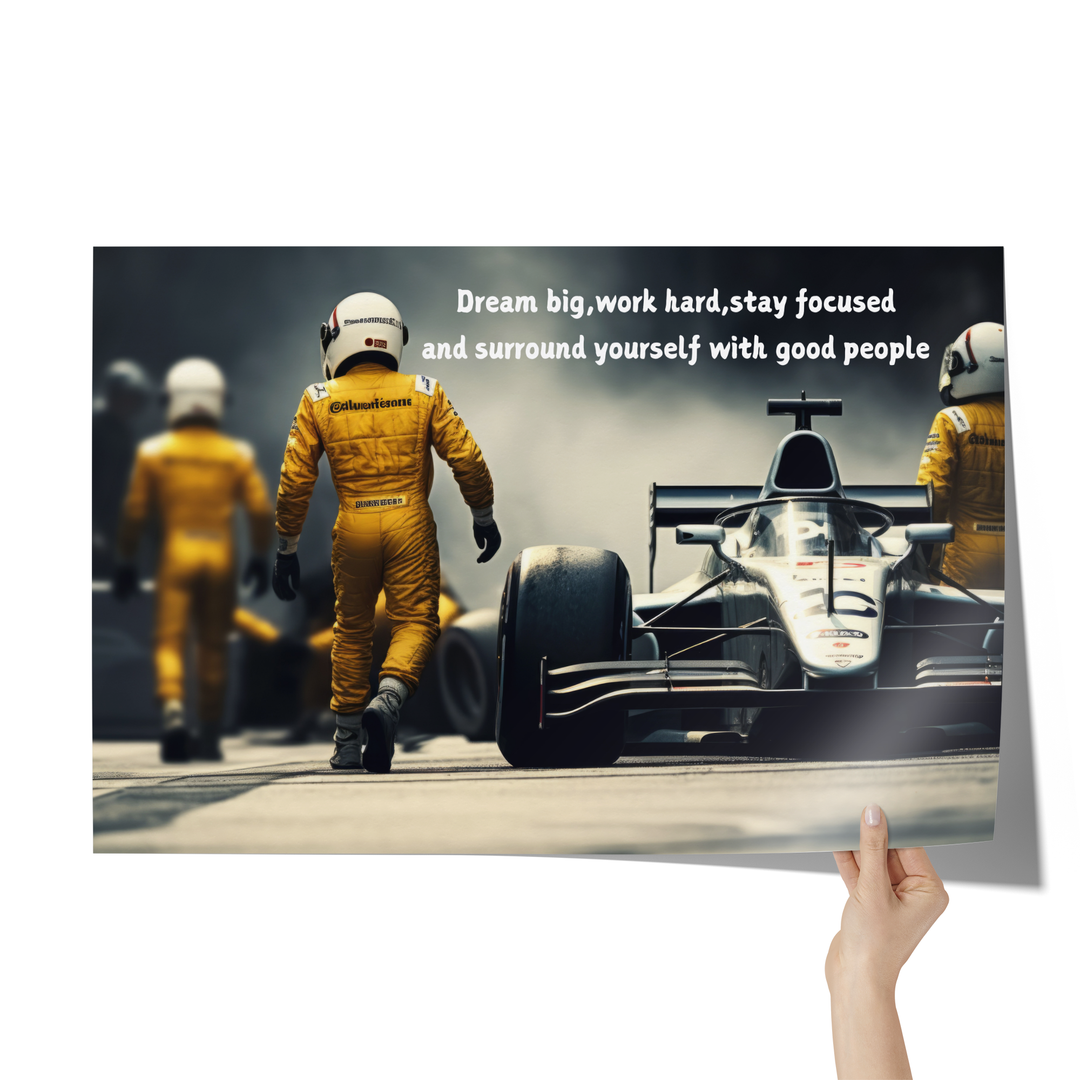 Poster: 36x24 motovational,formula one Wall Art AnywherePOD