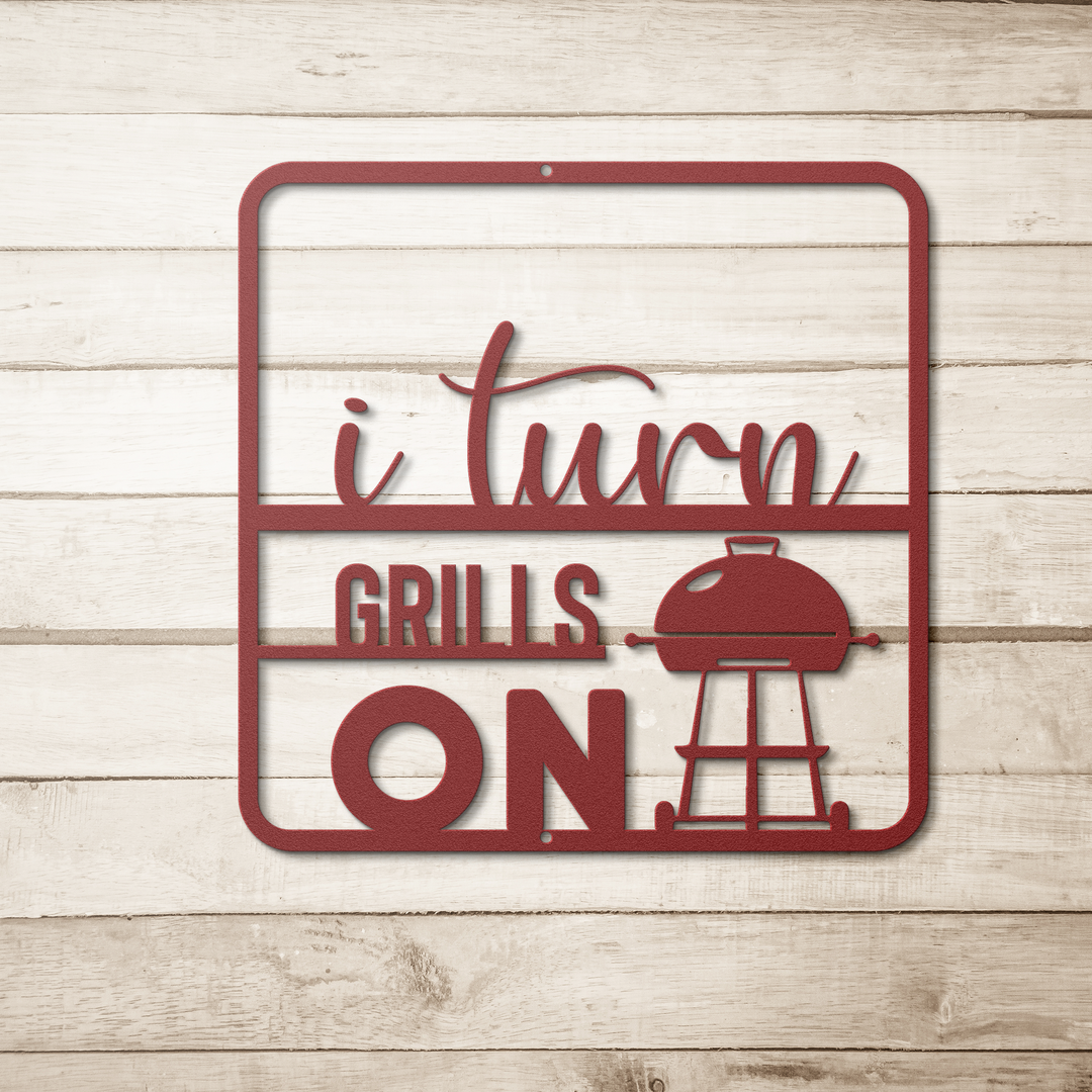 Grilling & BBQ Metal Signs Wall Art AnywherePOD Red 36 Inch