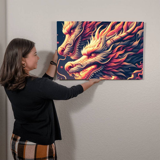 Chinese Dragon High Gloss Metal Art Print