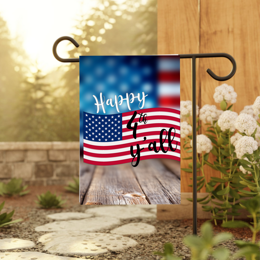 4th of July Garden Flag - Patriotic Double Sided Decor