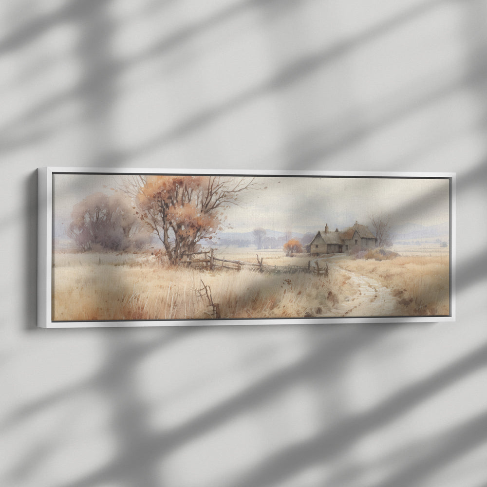 framed canvas watercolor landscape - Tailored Wall ExpressionsCanvas12x36framedblack