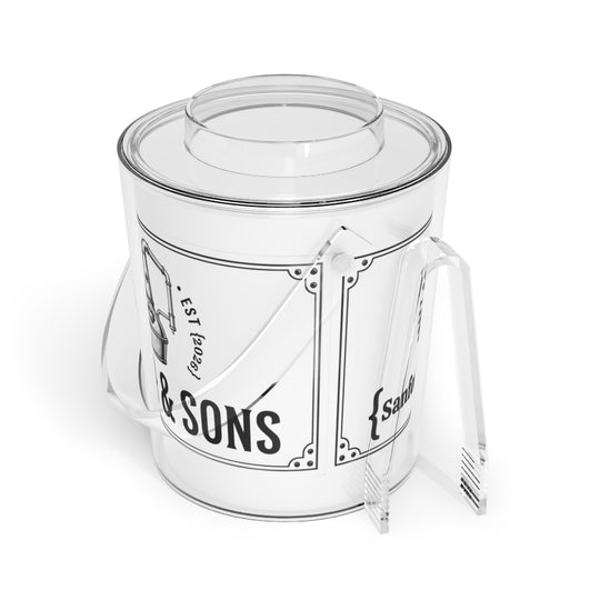 Craft Spirits personalized  Acrylic Ice Bucket with Tongs