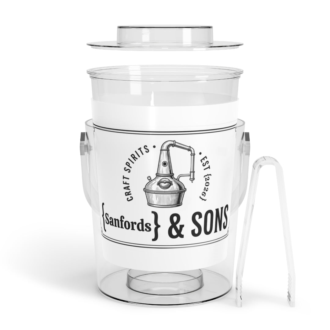 Craft Spirits personalized  Acrylic Ice Bucket with Tongs
