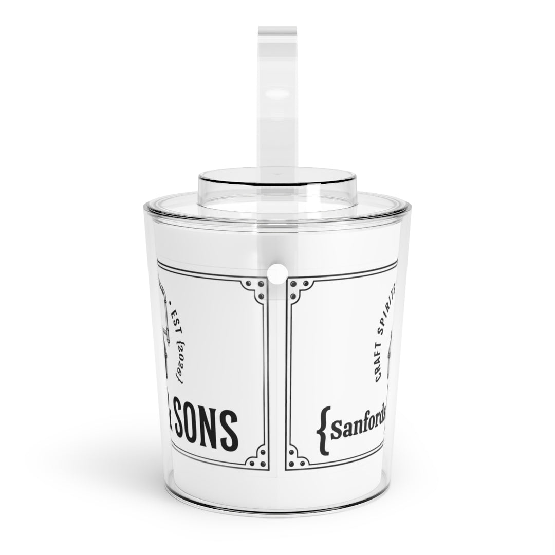 Craft Spirits personalized  Acrylic Ice Bucket with Tongs