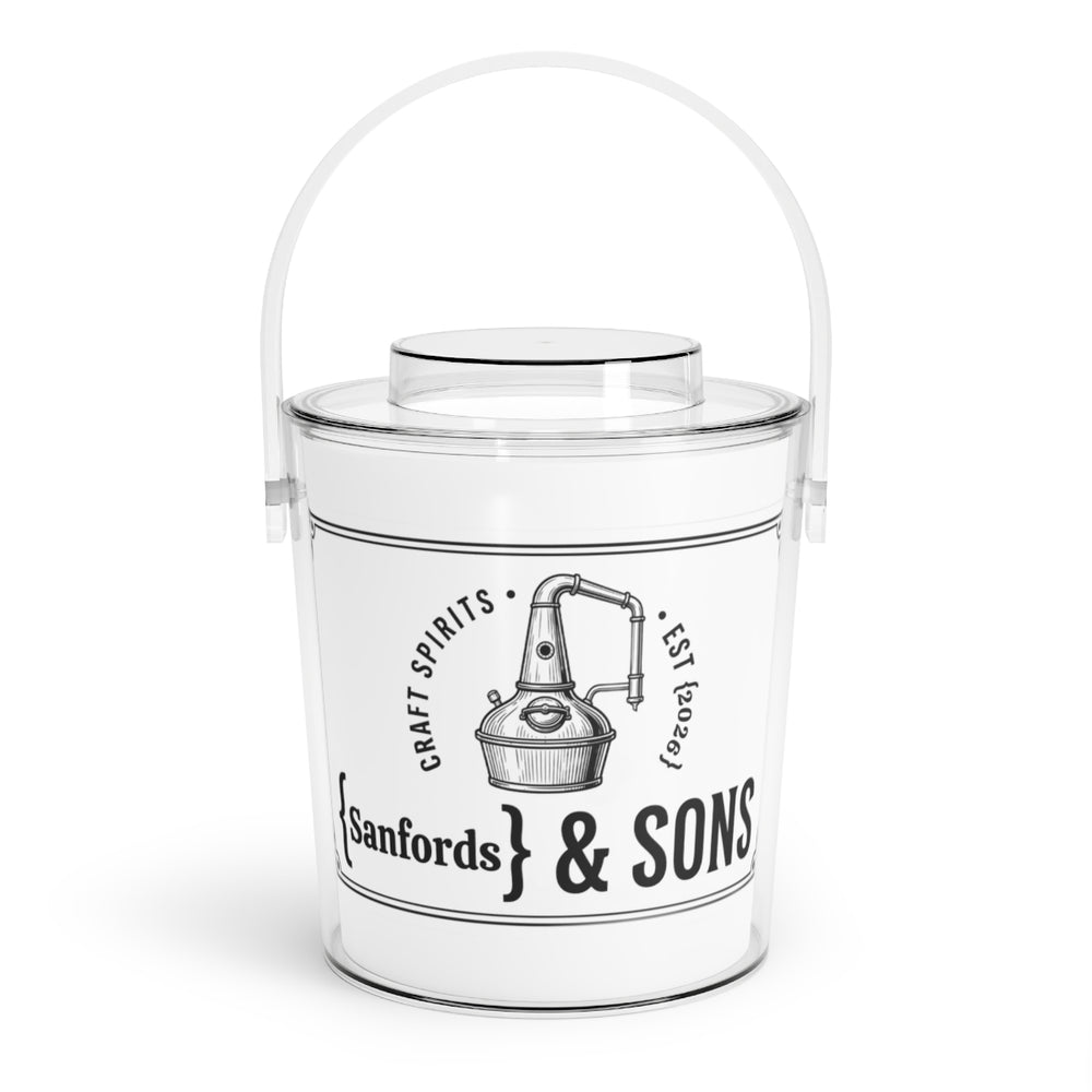 Craft Spirits personalized  Acrylic Ice Bucket with Tongs