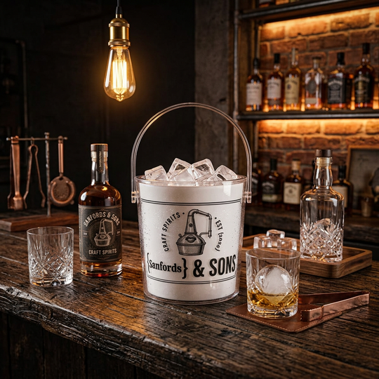 Craft Spirits personalized  Acrylic Ice Bucket with Tongs