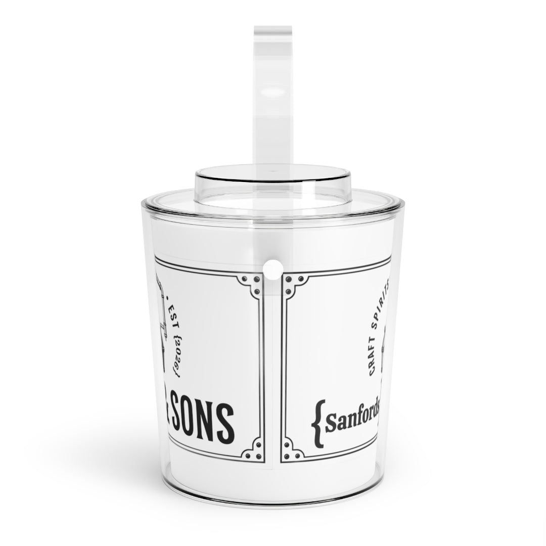 Craft Spirits personalized  Acrylic Ice Bucket with Tongs
