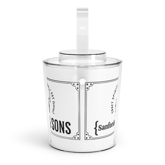 Craft Spirits personalized  Acrylic Ice Bucket with Tongs