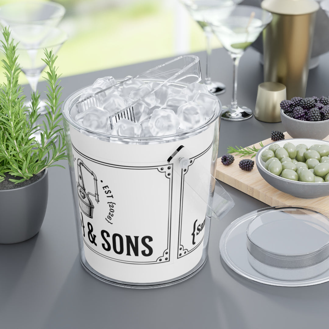 Craft Spirits personalized  Acrylic Ice Bucket with Tongs
