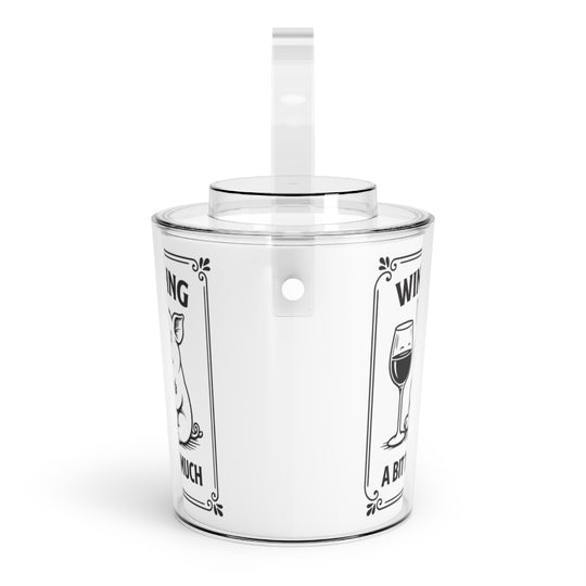 Funny Wine Ice Bucket with Tongs, Pig Lover Gift