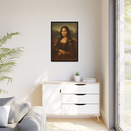Custom Portrait Canvas Art - Personalized Gift Mona Lisa Style