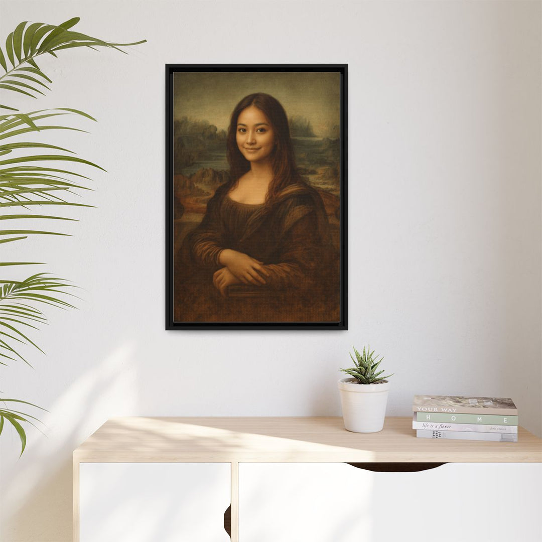 Custom Portrait Canvas Art - Personalized Gift Mona Lisa Style
