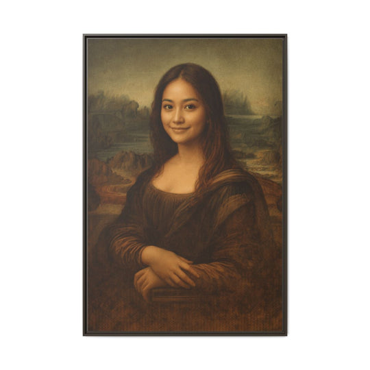 Custom Portrait Canvas Art - Personalized Gift Mona Lisa Style