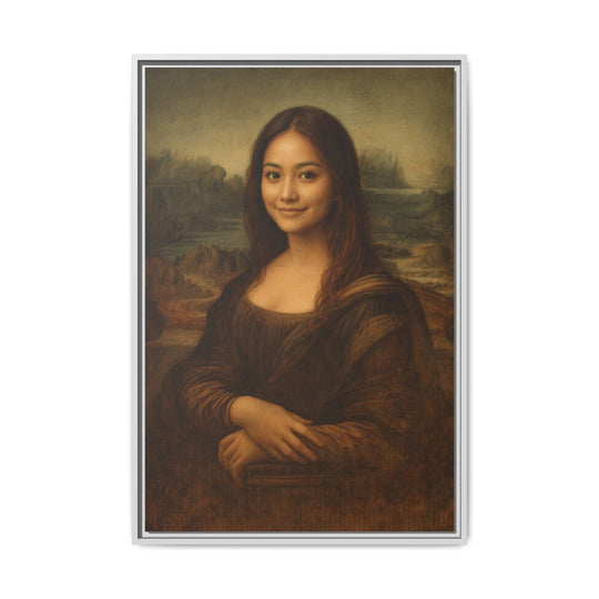 Custom Portrait Canvas Art - Personalized Gift Mona Lisa Style