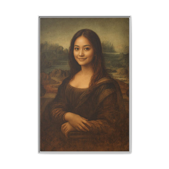 Custom Portrait Canvas Art - Personalized Gift Mona Lisa Style