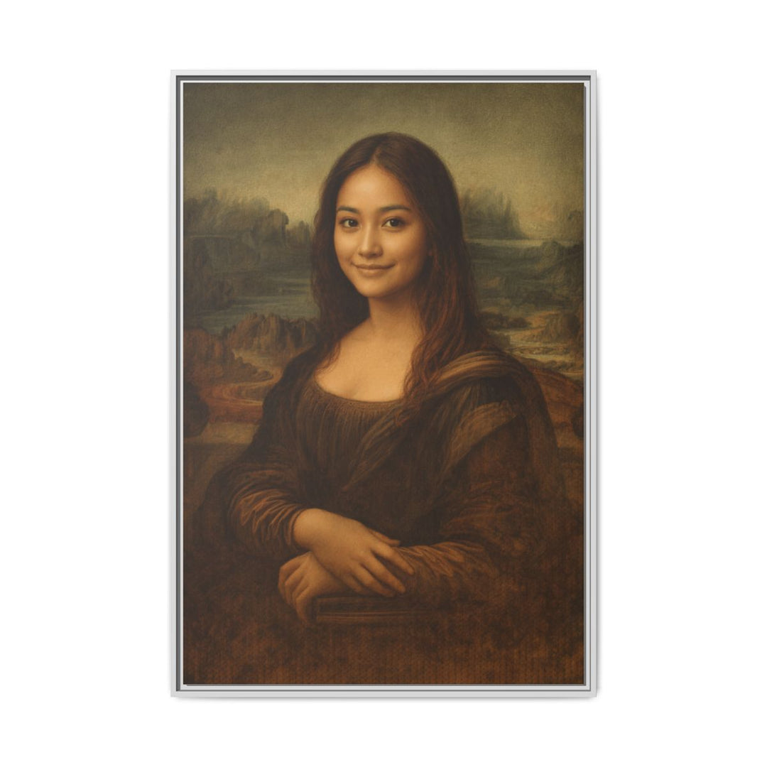 Custom Portrait Canvas Art - Personalized Gift Mona Lisa Style