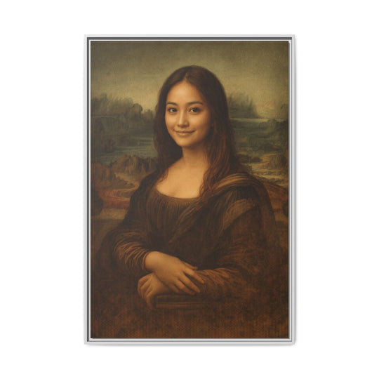 Custom Portrait Canvas Art - Personalized Gift Mona Lisa Style