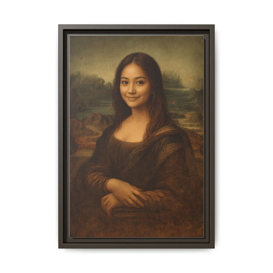 Custom Portrait Canvas Art - Personalized Gift Mona Lisa Style