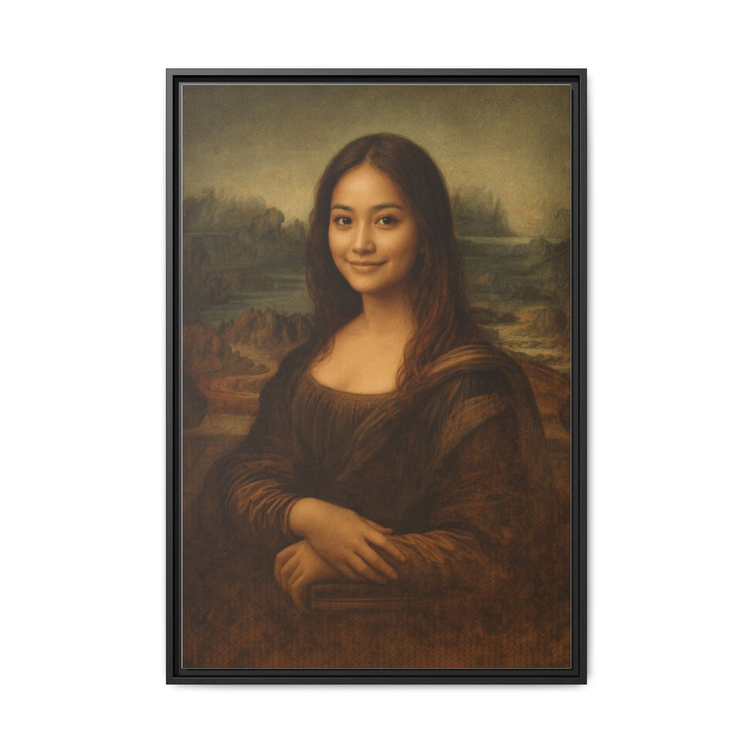 Custom Portrait Canvas Art - Personalized Gift Mona Lisa Style