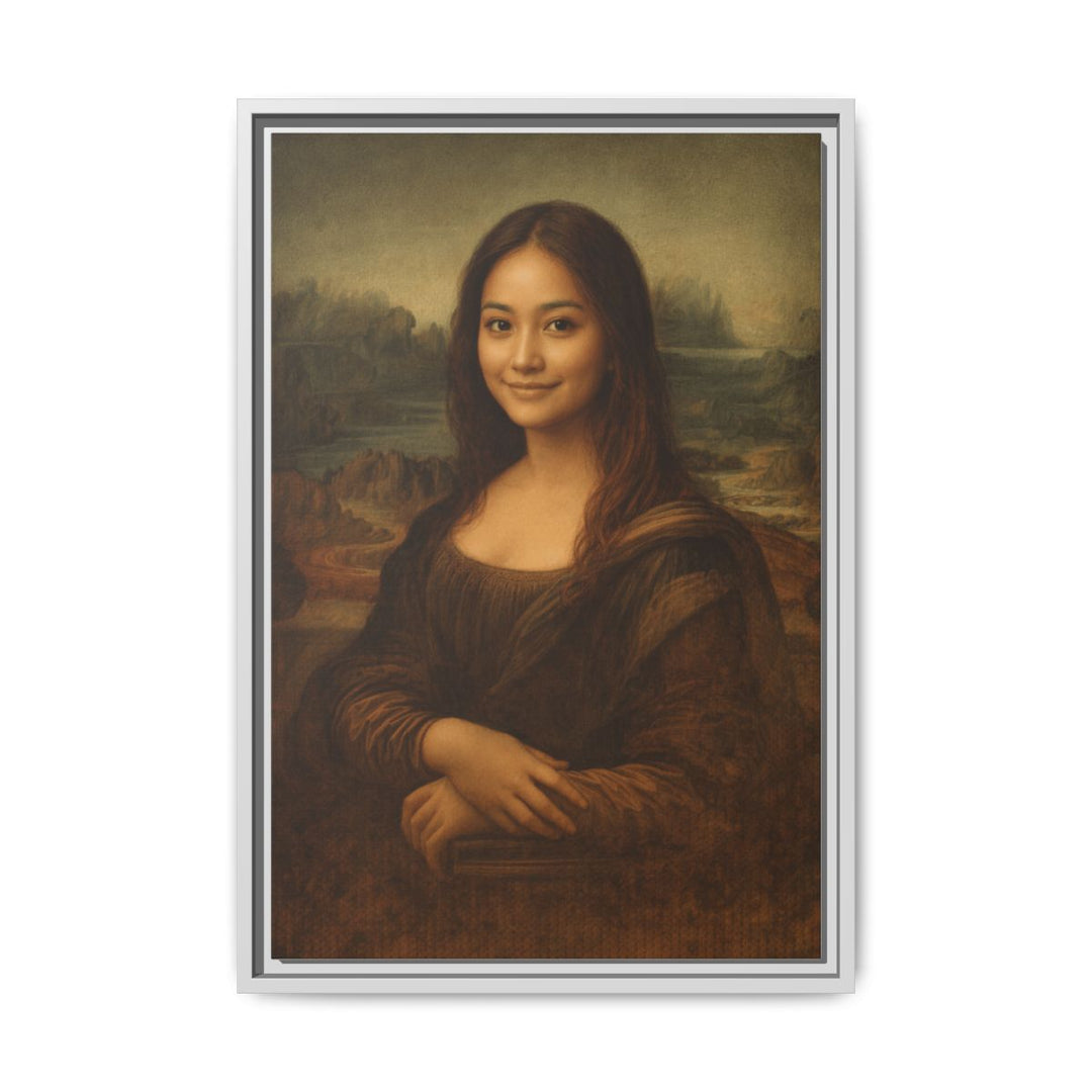 Custom Portrait Canvas Art - Personalized Gift Mona Lisa Style