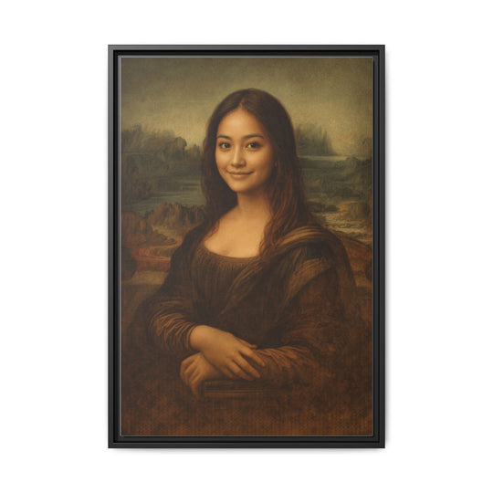 Custom Portrait Canvas Art - Personalized Gift Mona Lisa Style