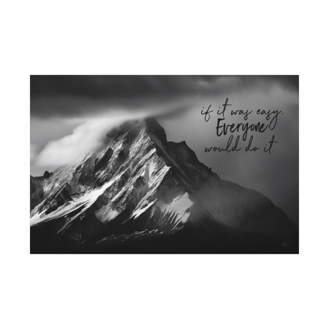 Eco-Friendly Mountain Canvas Art - Nature Home Decor Motivational