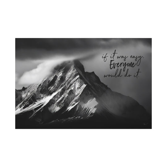 Eco-Friendly Mountain Canvas Art - Nature Home Decor Motivational