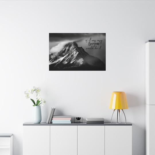 Eco-Friendly Mountain Canvas Art - Nature Home Decor Motivational