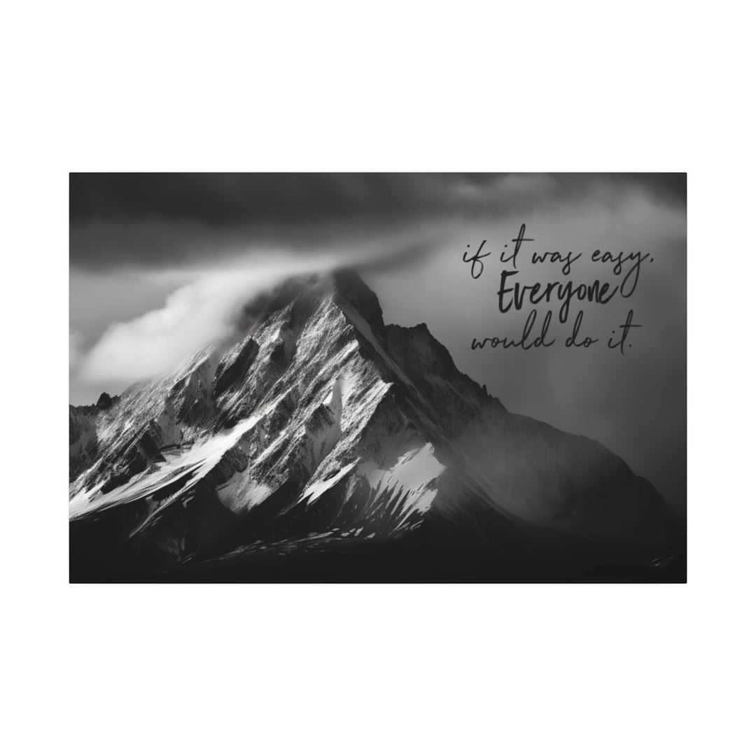 Eco-Friendly Mountain Canvas Art - Nature Home Decor Motivational