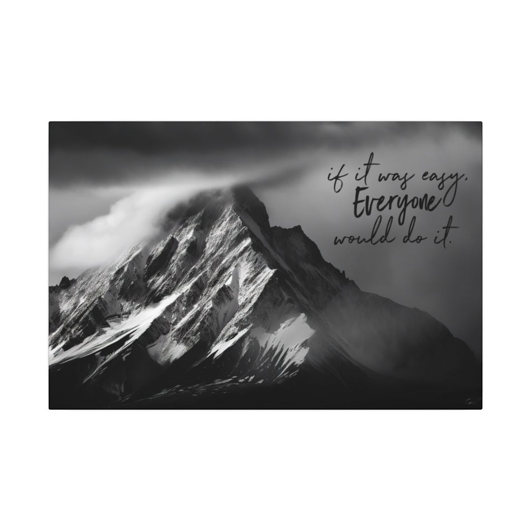 Eco-Friendly Mountain Canvas Art - Nature Home Decor Motivational