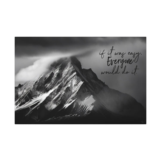 Eco-Friendly Mountain Canvas Art - Nature Home Decor Motivational