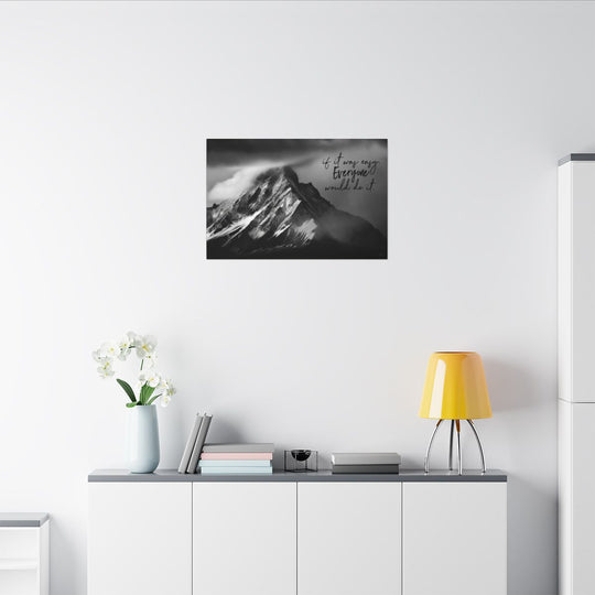 Eco-Friendly Mountain Canvas Art - Nature Home Decor Motivational