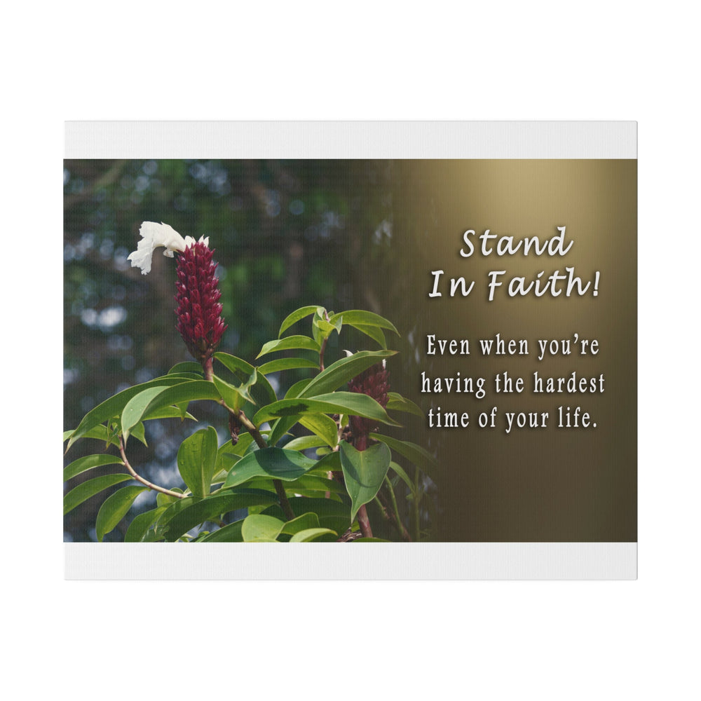 Matte Canvas, Stretched, 0.75" stand in faith : inspirational - Tailored Wall ExpressionsCanvas21585777780585547352