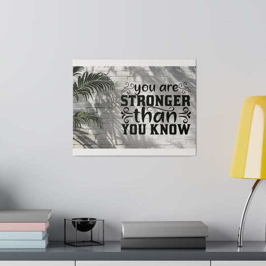 Matte Canvas, Stretched, 0.75" you are strong: inspirational - Tailored Wall ExpressionsCanvas21313705238321472269