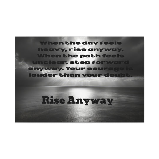 Inspirational Wall Art Canvas with Motivational Quote