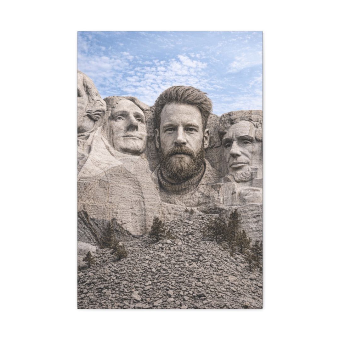 Custom Photo Canvas Print - Mount Rushmore Style Artwork