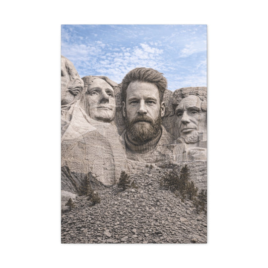 Custom Photo Canvas Print - Mount Rushmore Style Artwork