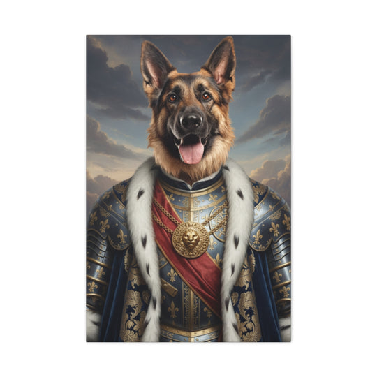 Regal Dog Canvas Art – Noble Pet Portrait