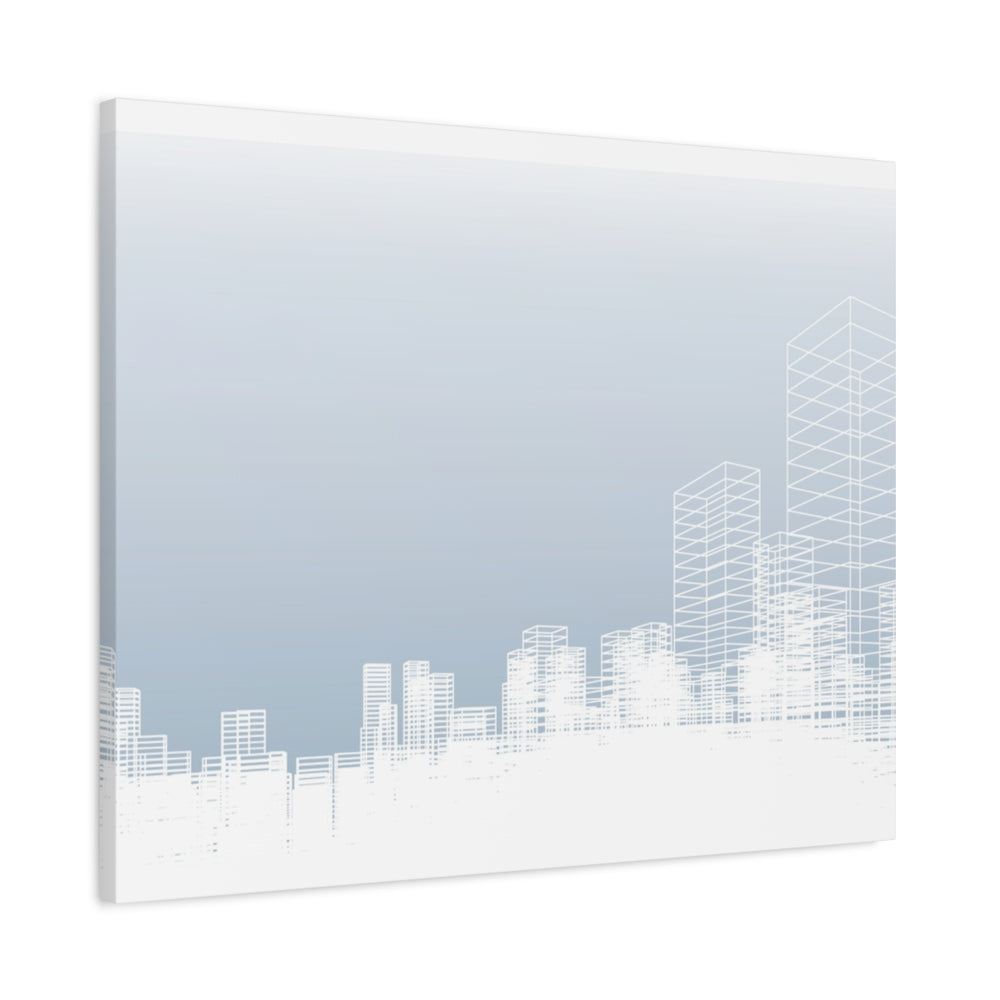 Custom Artwork Canvas Print - Modern Cityscape Wall Art