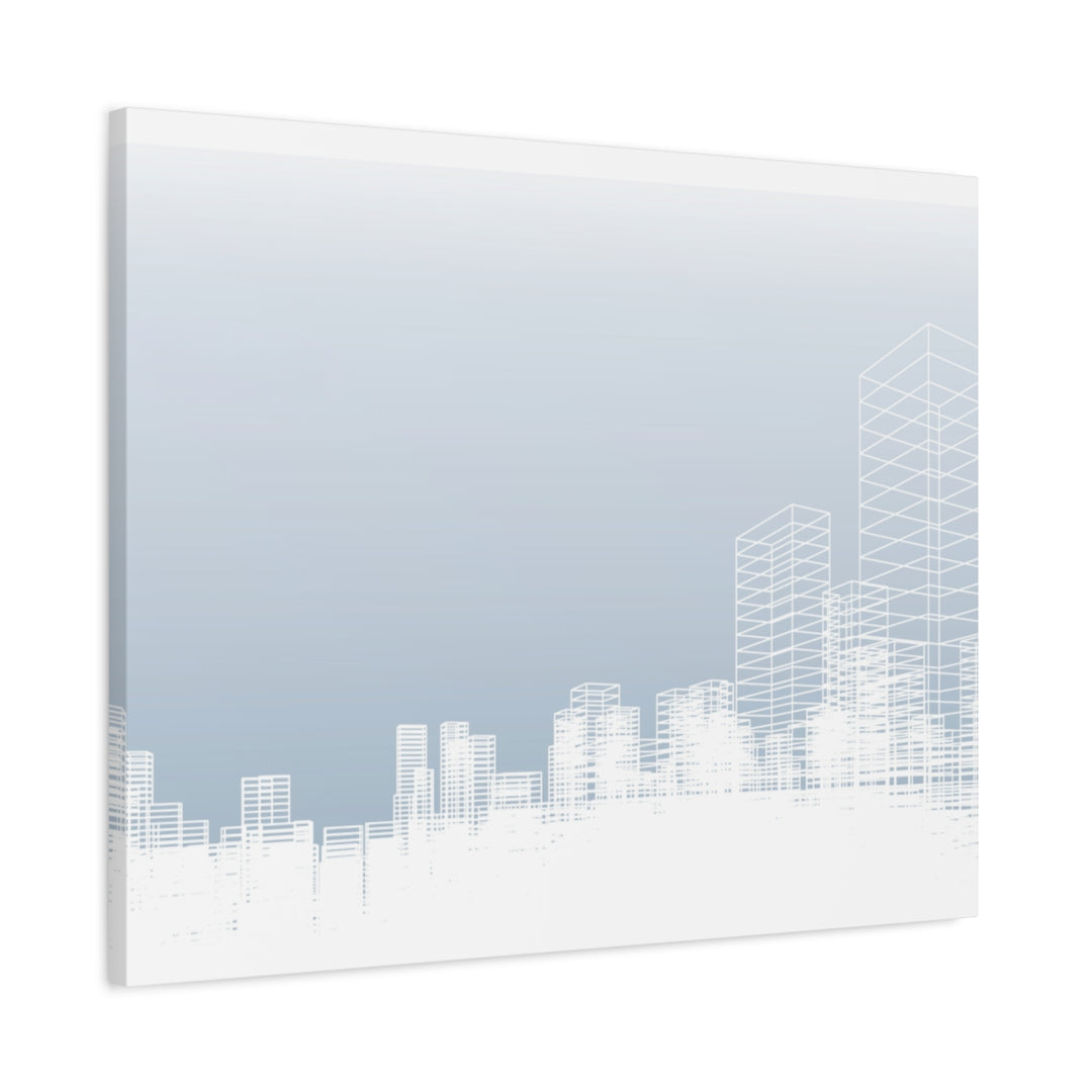Custom Artwork Canvas Print - Modern Cityscape Wall Art