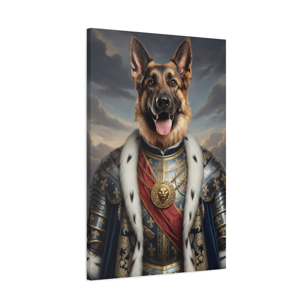 Regal Dog Canvas Art – Noble Pet Portrait