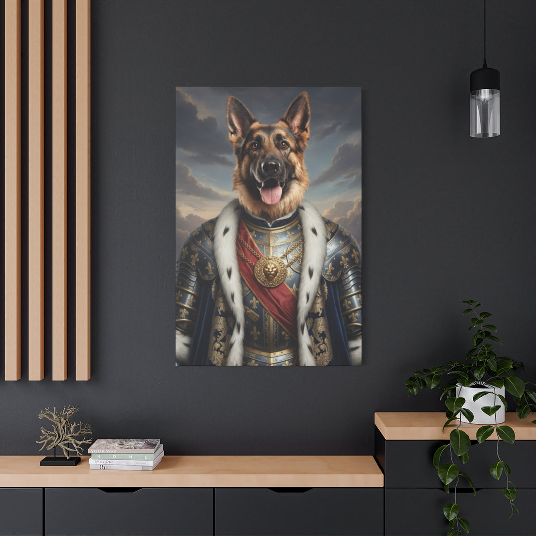 Regal Dog Canvas Art – Noble Pet Portrait