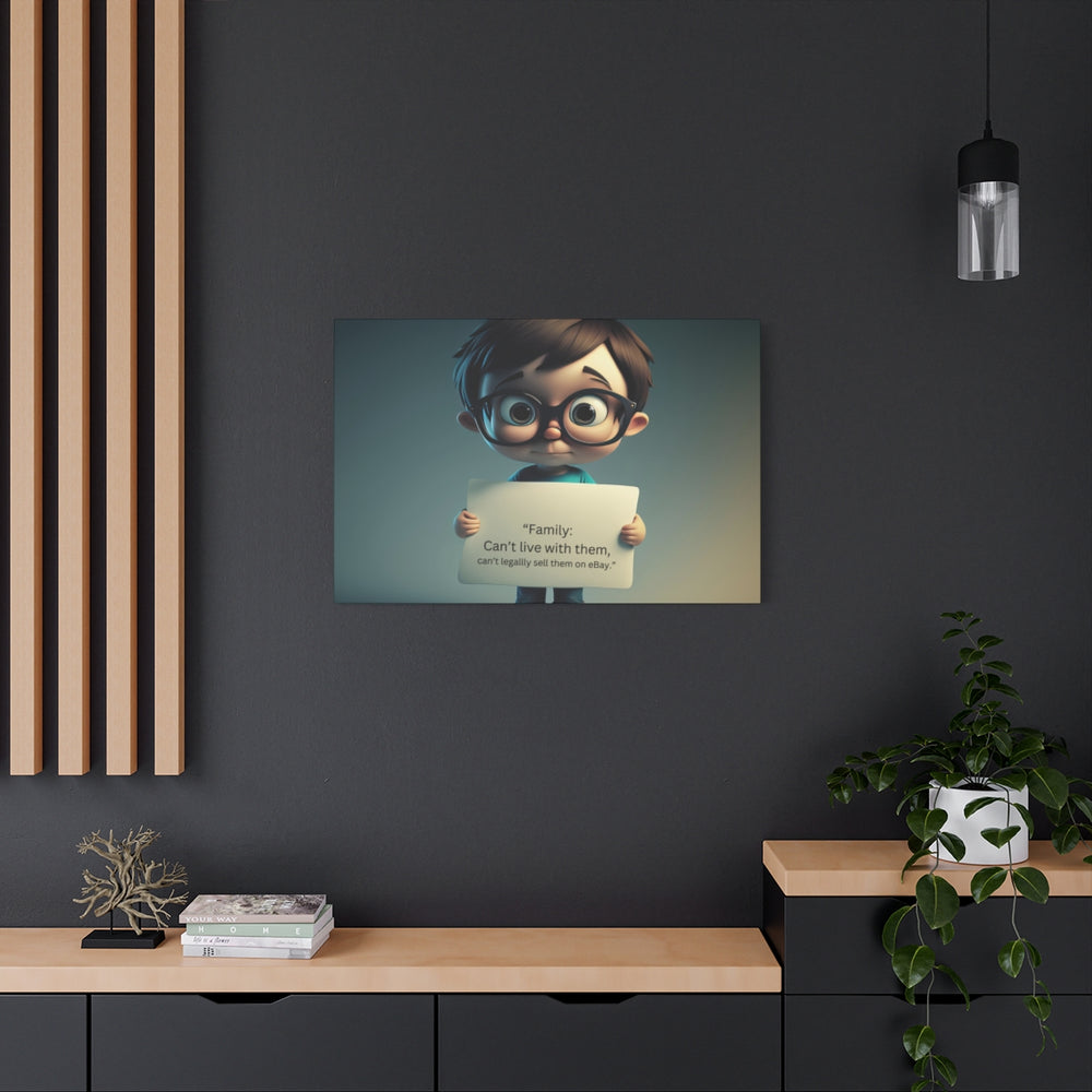Custom Cartoon Character Canvas Print