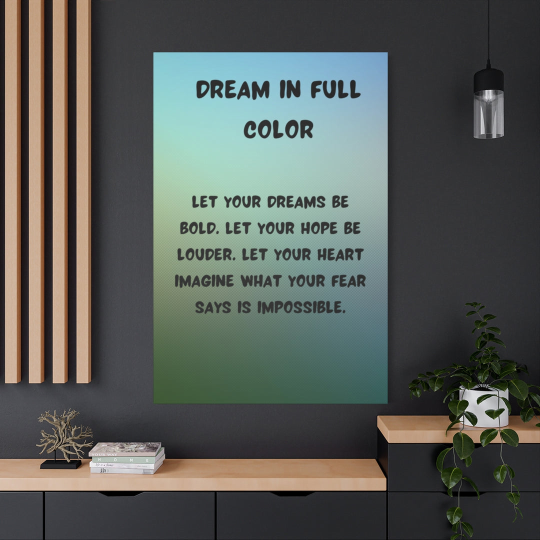 Custom Artwork Canvas - Inspirational Quote Decor