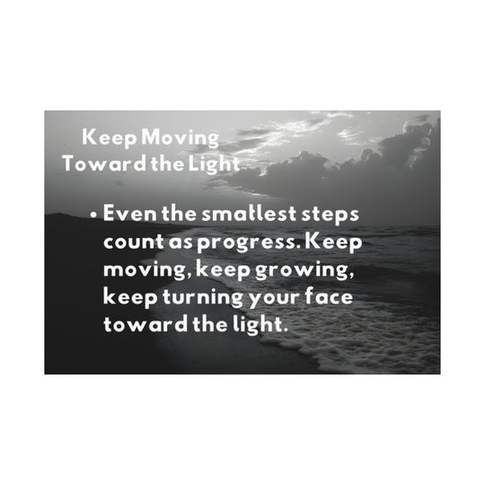 Black & White Motivational Canvas - Inspirational Beach Scene