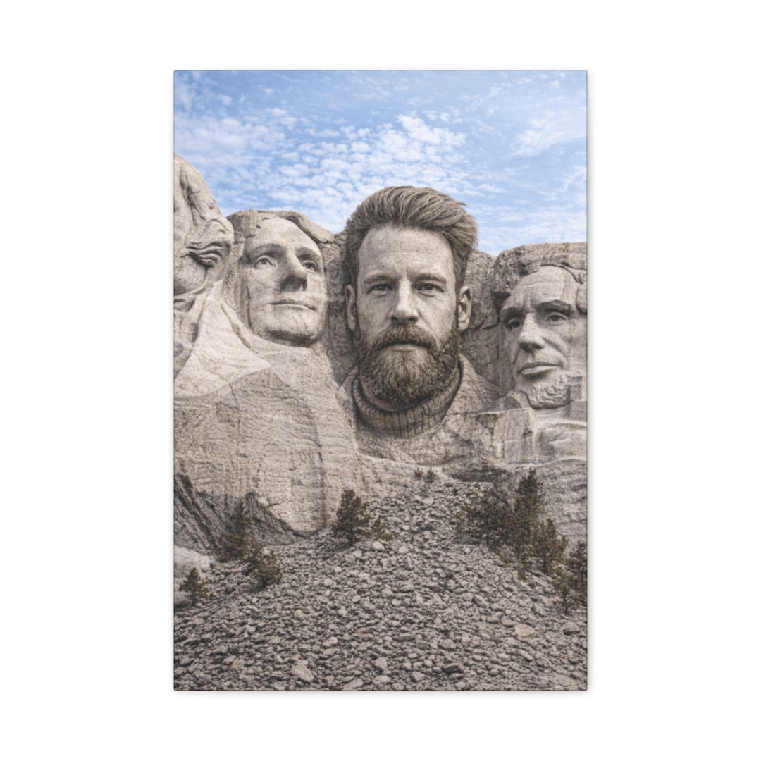 Custom Photo Canvas Print - Mount Rushmore Style Artwork