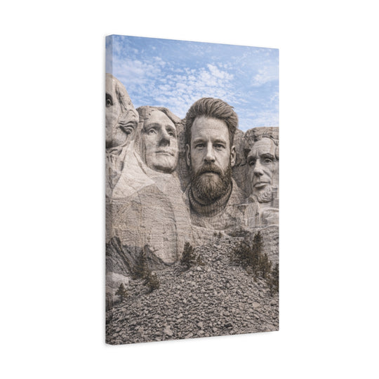 Custom Photo Canvas Print - Mount Rushmore Style Artwork